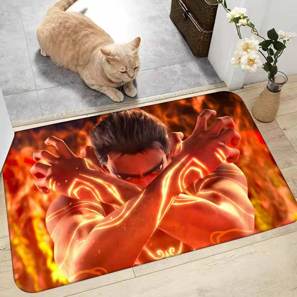 Ne Zha Floor Mat Home Bathroom Absorbent Mats Anti-Slip Mats Home Decor Supplies