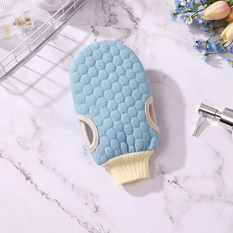 Double Sided Scrubbing Gloves Soft Skin Friendly Comfortable Massage Exfoliating Multifunctional Shower Scrubbing Towel