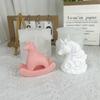 Horse Statue Silicone Candle Molds Food Safe Silicone Temperature Resistant for Resin Casting Candle Chocolate Baking