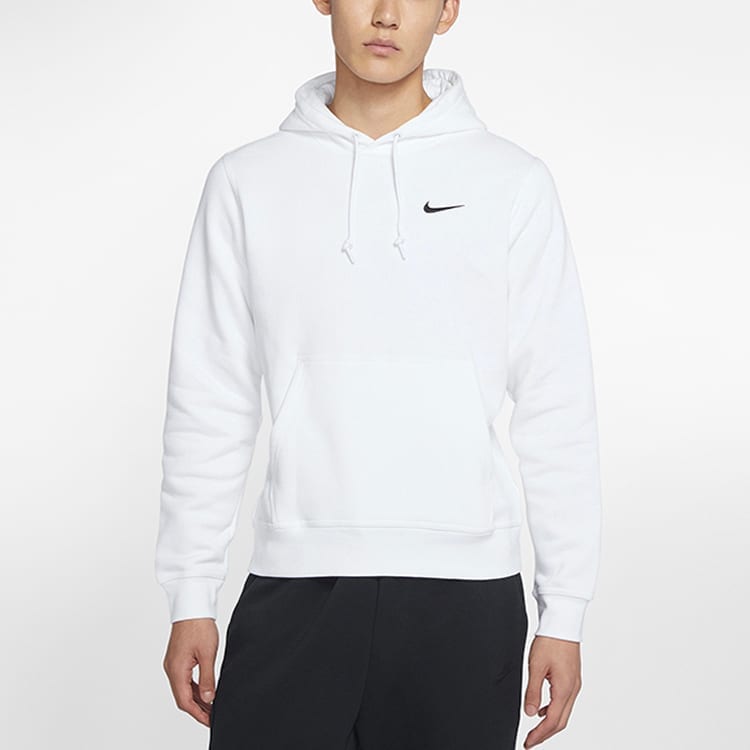 Nike Sweatshirts Men's White Hooded Moderate Regular 916271-100