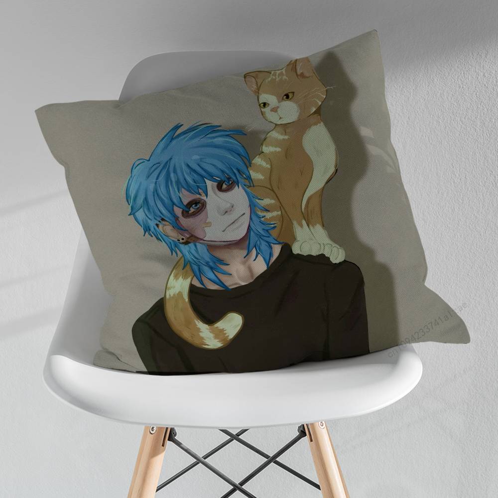Cartoon SSally FFace Game Various Sizes Square Pillow Case For Car Home Bedchamber Decor Birthday Gift