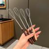 Sanhe Stainless Steel Mini Wooden Handle Whisk