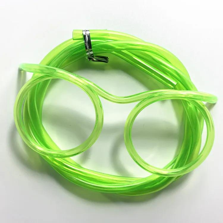 Straw Glasses Funny Soft PVC Glasses Flexible Drinking Straws Home Party Supplies Bar Supplies Creativity Child Gift