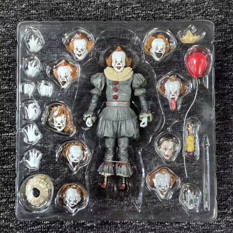 NECA IT Pennywise Deluxe Edition 7 Actionfiguren Ultimate Horror Sammlermodell Schreibtischornament Überraschungsgeschenk Spielzeug Entwickelt für Jungen