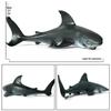 Children's Great White Shark Model Toy - Static Plastic Marine Animal Ornament