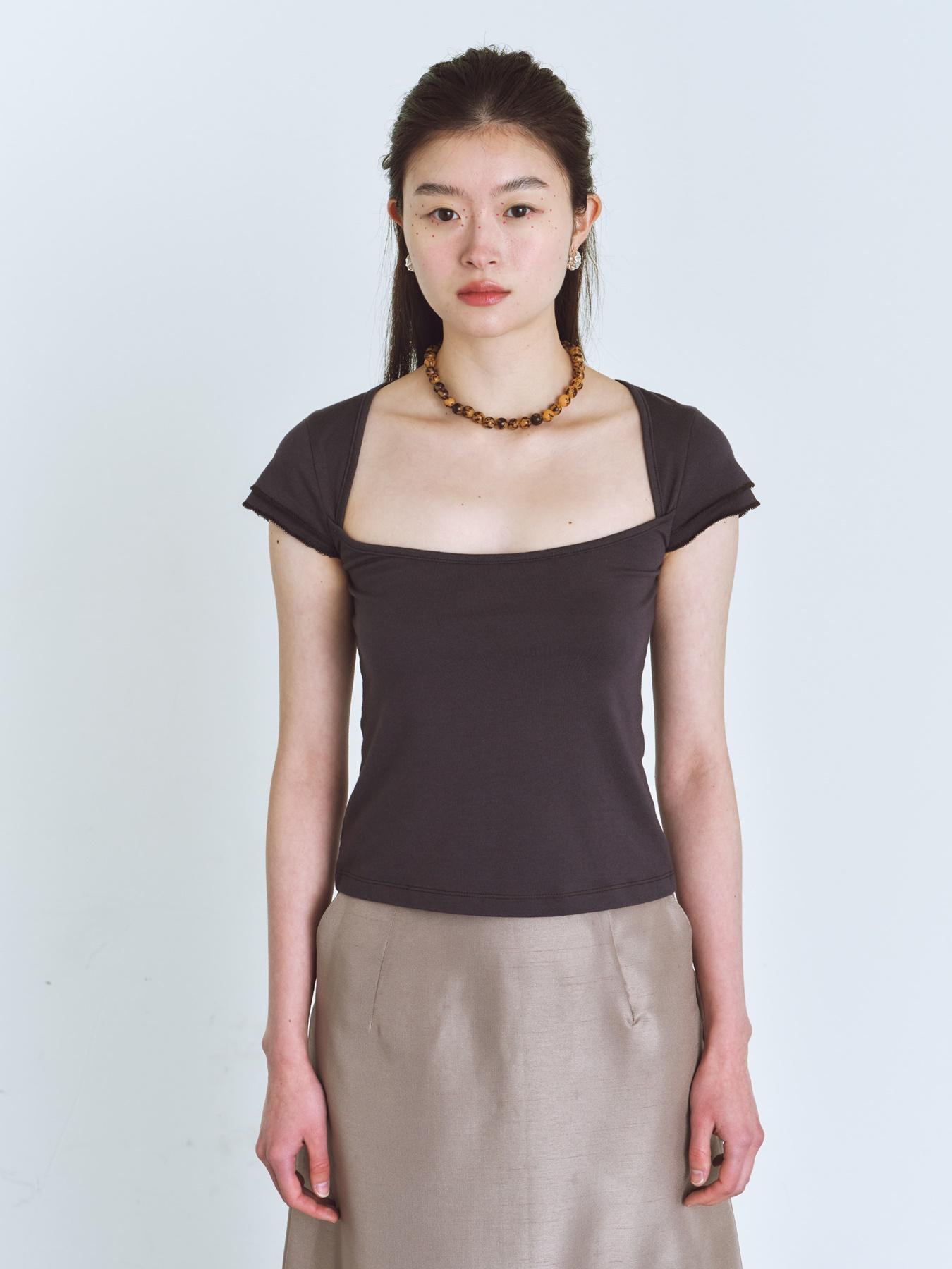 Colosins Leaf Square T-Shirt Dark Gray Dark Gray