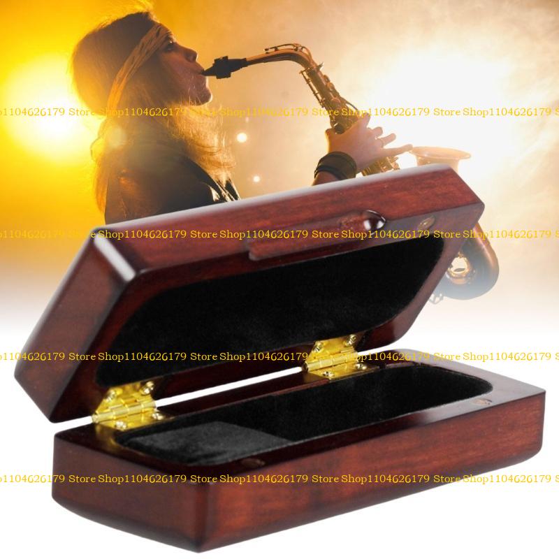 A1A2 Saxophone Mouthpieces storage Box Maple Mouthpiece Box Woodwind Mouthpiece Case Musical Instrument Accessories
