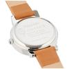 Fieldwork Women's Analog Lovely Silver Watch with Leather Strap, Brown, GY044-5