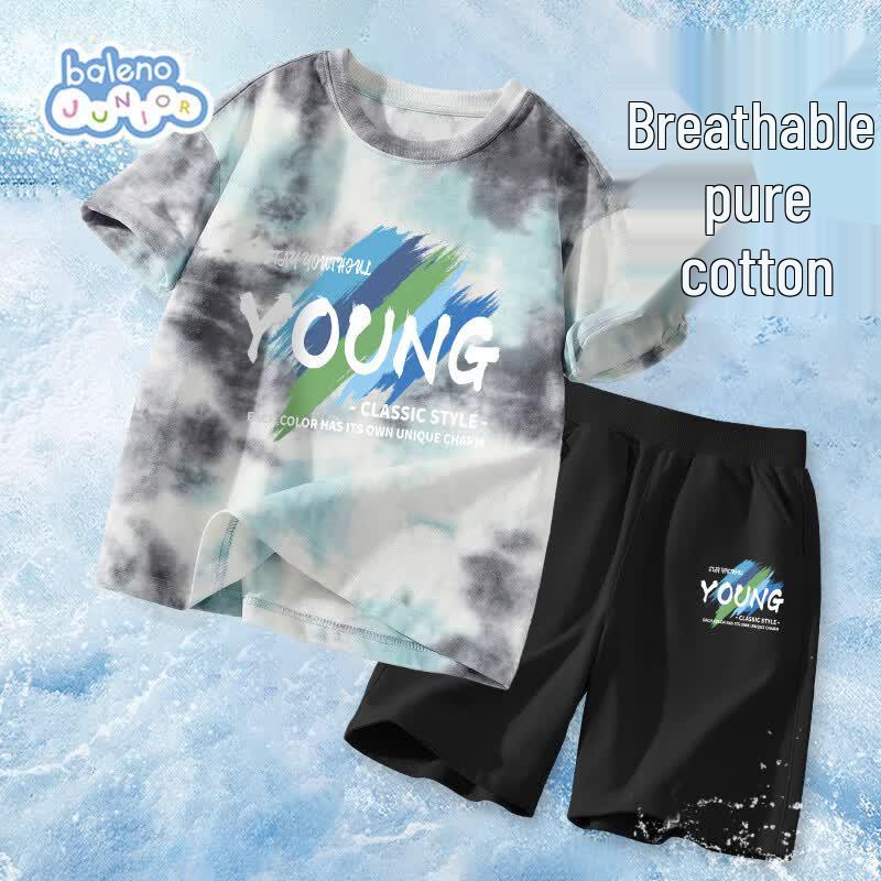 Baleno Boys Summer Tie-Dye Short Sleeve T-Shirt & Shorts Set 120