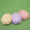 Yousheng Folding Pet Bowl Portable Silicone Dog Water Food Bowl Cat Feeding Bowl with Carabiner for Travel Camping Hiking Outdoor