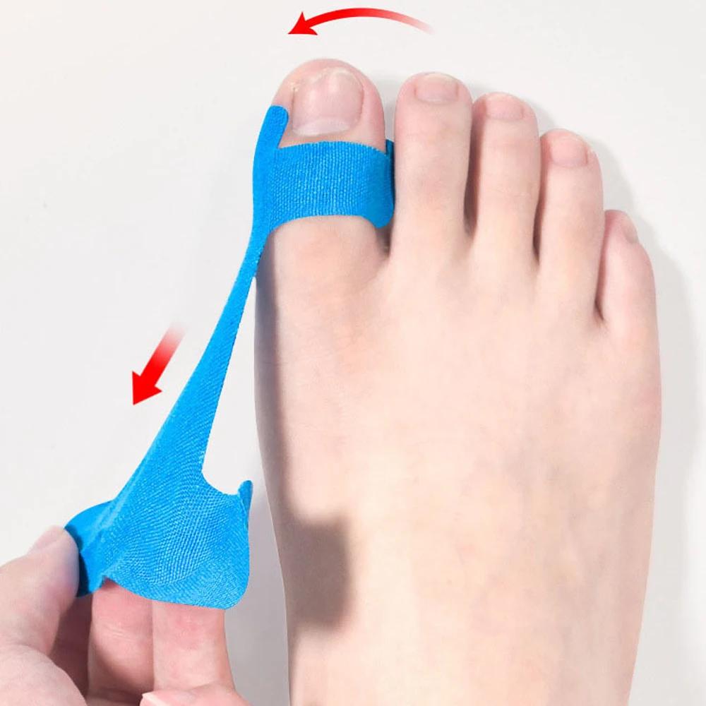 10 PZ Correttore per Alluce e Sollievo dal Dolore Nastro Kinesiologico Atletico per Alluci e Dito del Piede sull'Erba, Distanziatore/Separatore/Raddrizzatore per Alluce