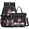 2Pcs/set Anime One Piece Large Capacity Handbag for Teenager Student Children Girl Boy Back To School Washable Versatile Crossbody Shoulder Bag