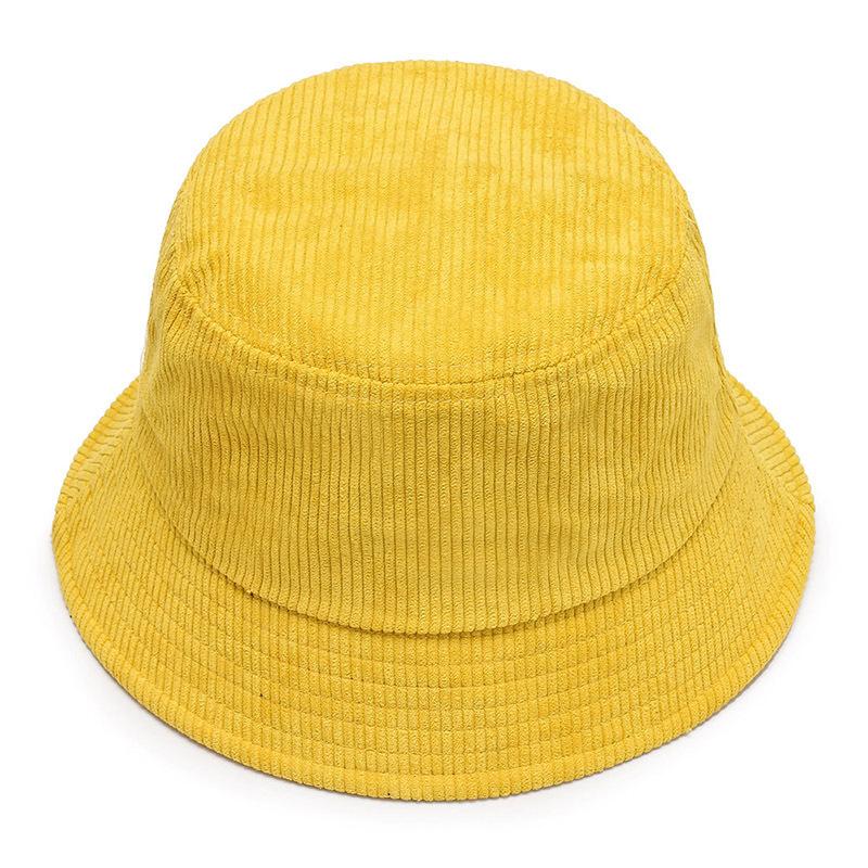 Chapeau de pêcheur chaud en velours côtelé pour l'automne et l'hiver