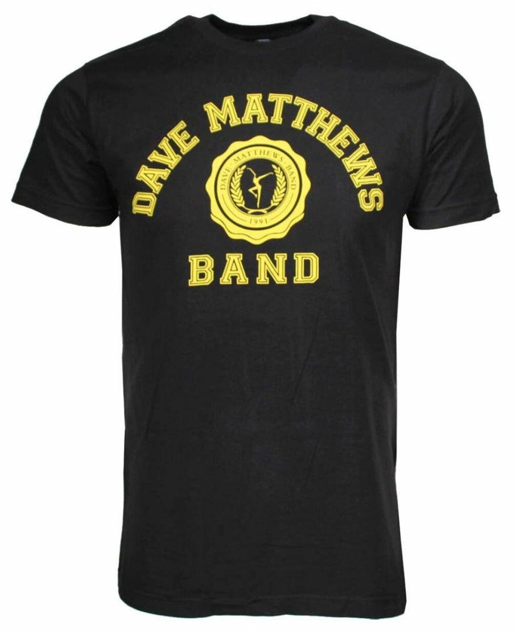 Official Dave Matthews Band Collegiate Logo Mens Black T Shirt Classic Tee S