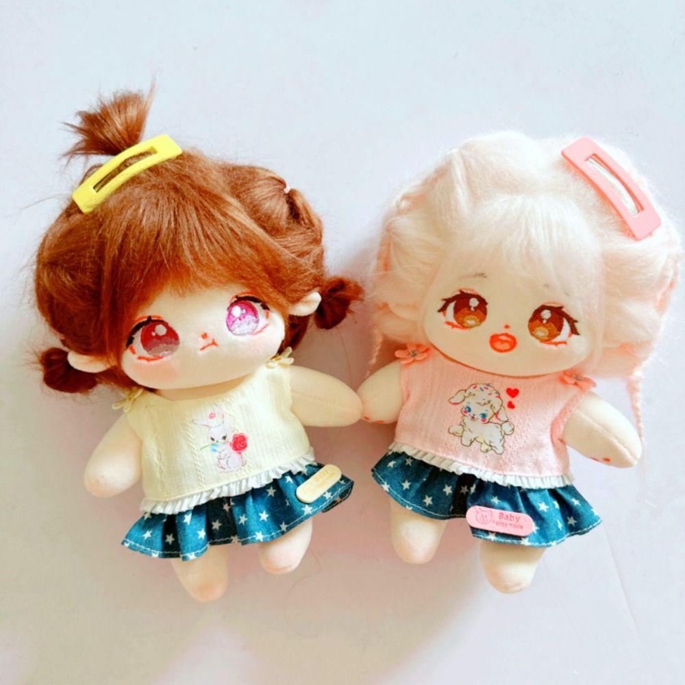 Schöne Frühlings- und Sommerkleider, Baumwollpuppen-Prinzessinnenkleider, hochwertiger Puppenrock, 20 cm lange Baumwollpuppe