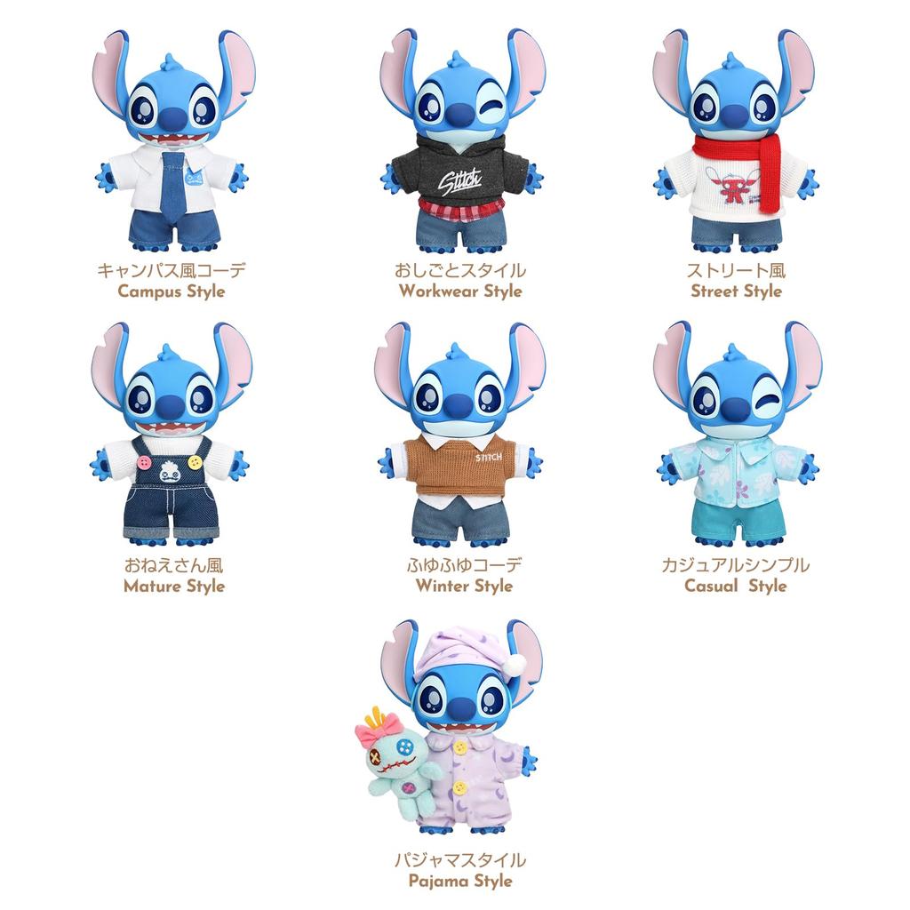 TOP TOY Disney Stitch Show Series Gachapon Blind Box Figure Soft Vinyl PVC Premium Toy Birthday Gift for Stitch Character Collectors Dress-Up [1