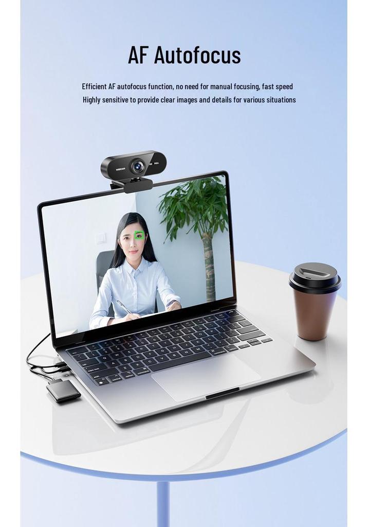 HD 1080P/2K USB Camera for Desktop & Laptop - Live Streaming & Online Classes, Driver-Free