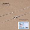 925 Sterling Silver Plain Chain Necklace for Women and Men - Thin, Choker Style, No Pendant