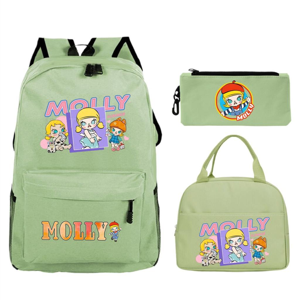 Children'S School Bag Leisure Pencil Bag College Meal Bag Printing Three-Piece Backpack For Primary And Secondary School Students