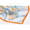 68*68cm 100% Mulberry Silk Scarf Luxury Printed Square Shawl Elegant Lightweight Soft Summer Fashion Accessory Women