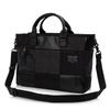 [DB DSBK DOUBLES BLACK] Doubles Black Driving Tote, 2-Wege-Tasche, SQUARES Serie JEW-3086 (Schwarz)