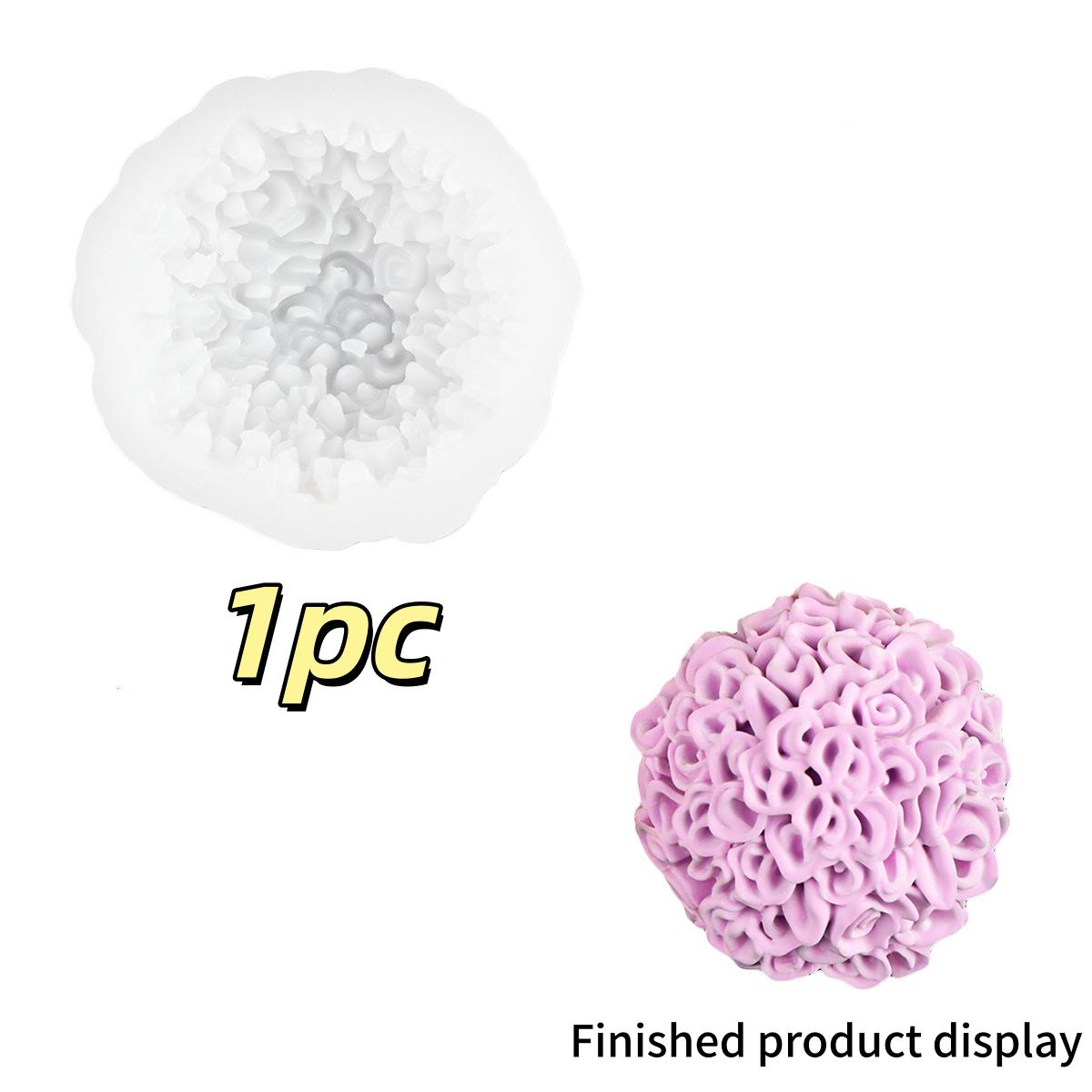 

1pc DIY Clay Mold for Flower Decorations, Marigold Molds for Home Display, Clay Molds for Crafts, Clay silicone molds resin mold