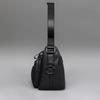 Genuine Top Layer Cowhide Crossbody Bag Women Large Capacity Saddle Style Shoulder Black Casual Daily Use