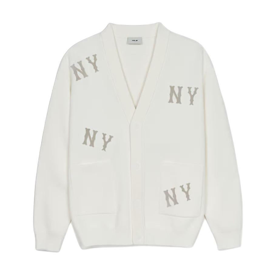 New MLB New York Yankees Knitwear Unisex Ivory 3AKCG0151-50IVS