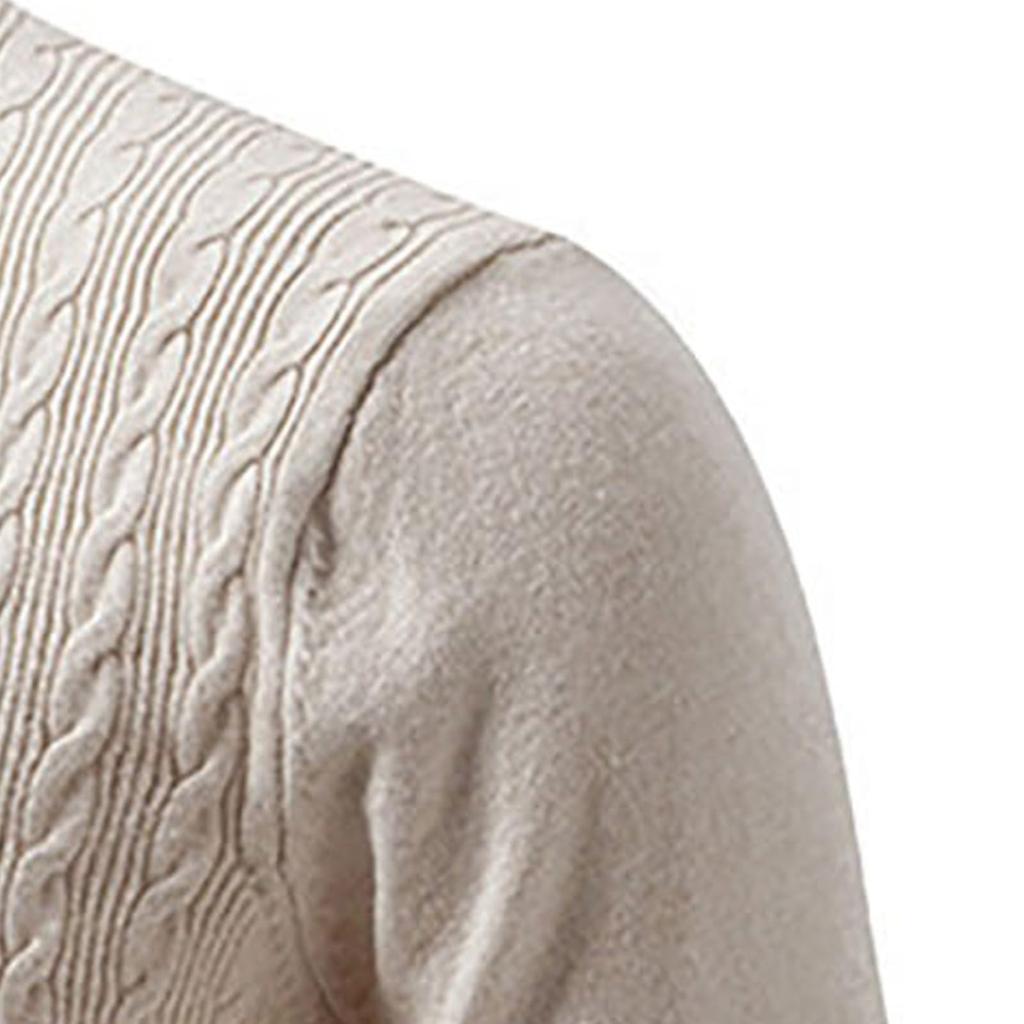 Mens Cardigan Sweater Casual Long Sleeve V Neck Buttons Down Cable Knit Shirts Textured Fall Winter Clothes