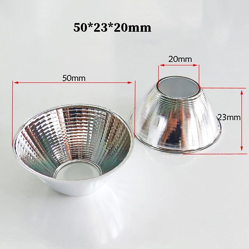 1 Piece 20-126Mm 15-120 Degree Lampshade Reflective Bowl For Diy Light Optical Led Aluminium Reflector Cup For Cob Lamp Bead