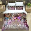 Singer T-Taylor-Swifts Beding Sets Exquisite Bed Suplies Set Soft Duvet Cover Warm Comforter Set Beding Set High-End Premium Birthday Gift