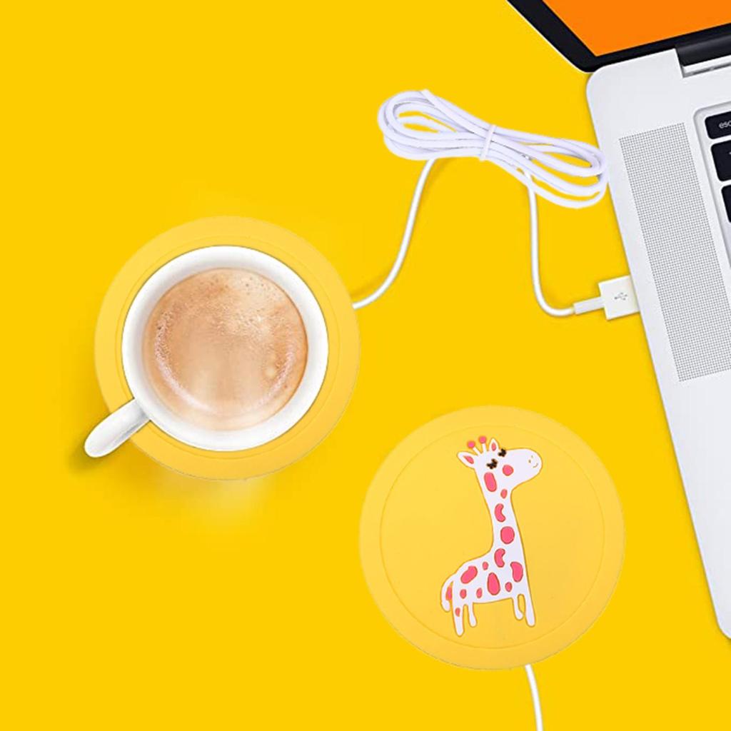 Elektrisk oppvarming oppvarmet, krus drikke te kaffevarmer oppvarmet pute, silikon