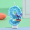 Handmade Pink Stitch Cartoon Birthday Cake Candles - Party Decorations