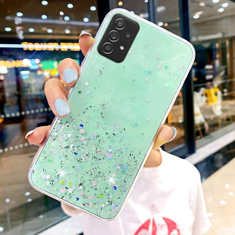 For Samsung Galaxy S20 FE Case Bling Glitter Cover Samsung A51 Note 10 20 Ultra A72 A52 A71 A70 A50 S20 Plus S 20 S20Fe S21 Case