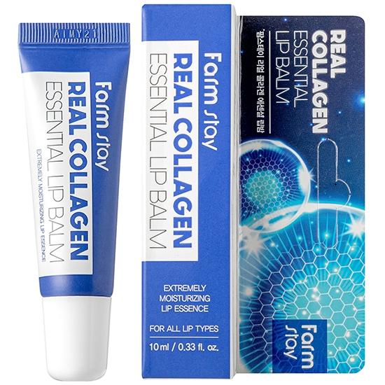 Farmstay Ätherischer Lippenbalsam mit echtem Kollagen/Aloe Vera/Kokosnuss, 10 ml