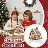 Christmas Houses Decor Colorful Acrylic 2D Desktop Decorative Xmas Decoration For Home Christmas Party New Year Gift Navidad