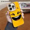 Phone Case: Lambskin 2D Flat Samsung Galaxy A34 A35 M05 M06 S20 S22 S21 FE Plus 5G Protective Case, Big Laugh Emoji, Christmas and Halloween Gift