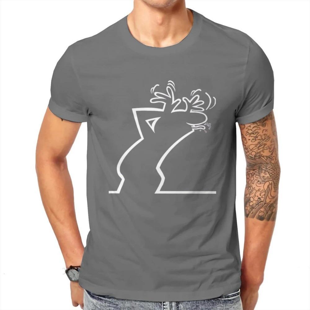 La Linea The Line Osvaldo Cavandoli TV Top Men's Happy Fashion T-shirt Summer Street Round Neck Casual Camisetas T-shirt