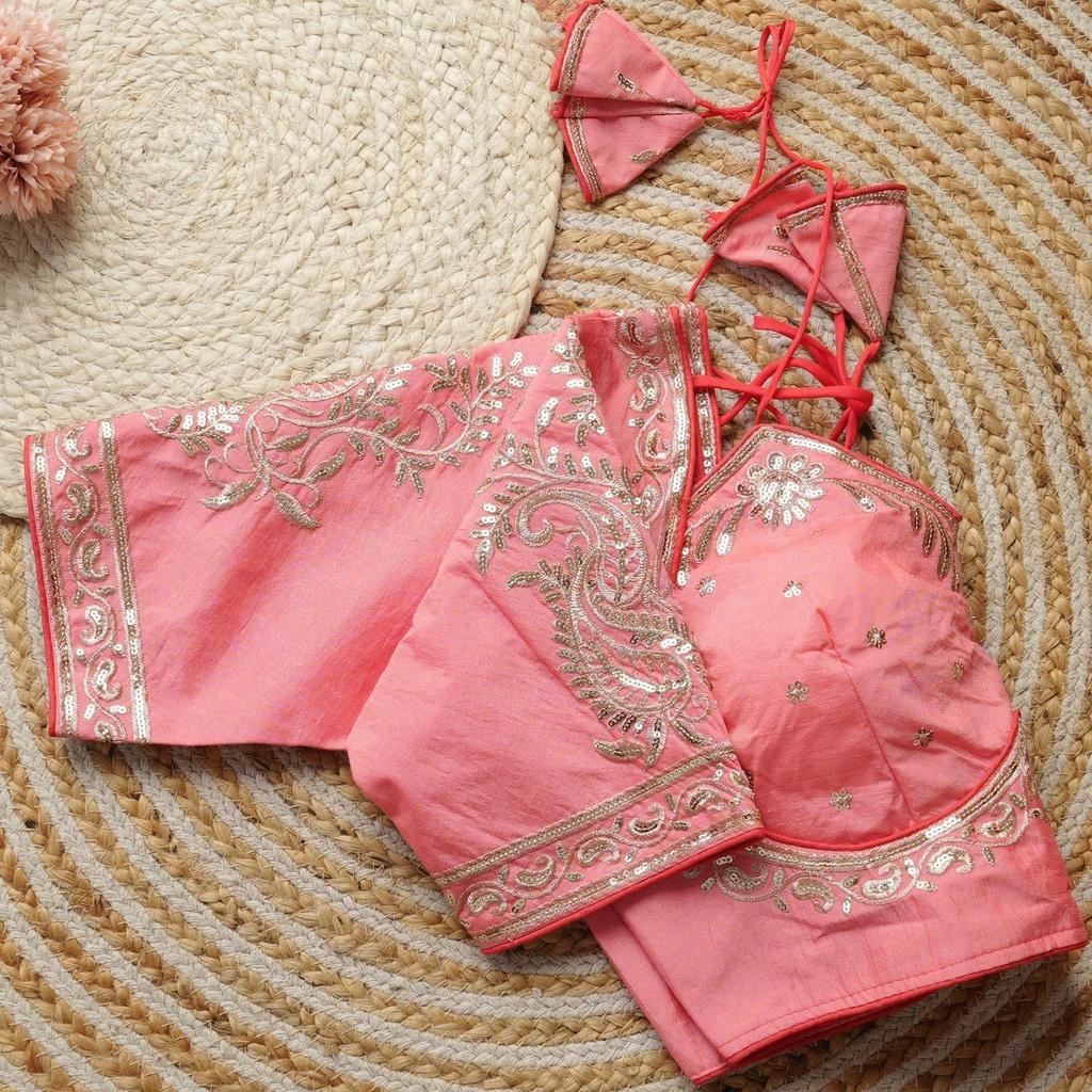 Party Wear Readymade Silk Blouse Bollywood Indian Wedding Wear Stitched Choli