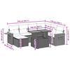 VidaXL Garden Lounge Set with Cushions 8 Pcs, Patio Sofas, Patio Furniture Set, Outdoor Furniture, Beige 3273634