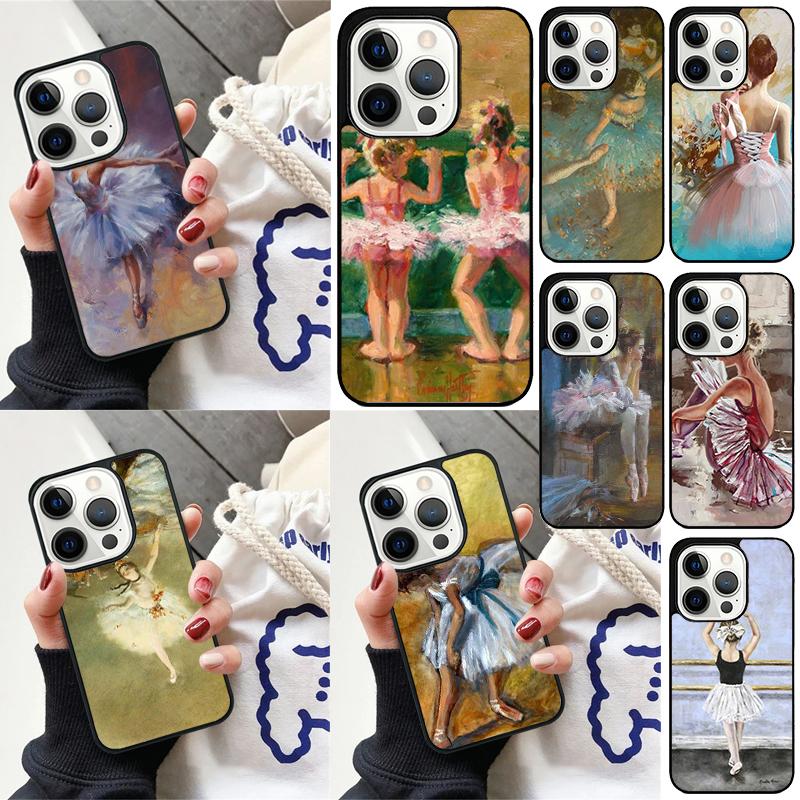 Ballet Dance Girl Ballerina Art Phone Case For iPhone 17 Air 15 16e 14 13 Pro Max Coque 12 11 Pro Max PLUS cover