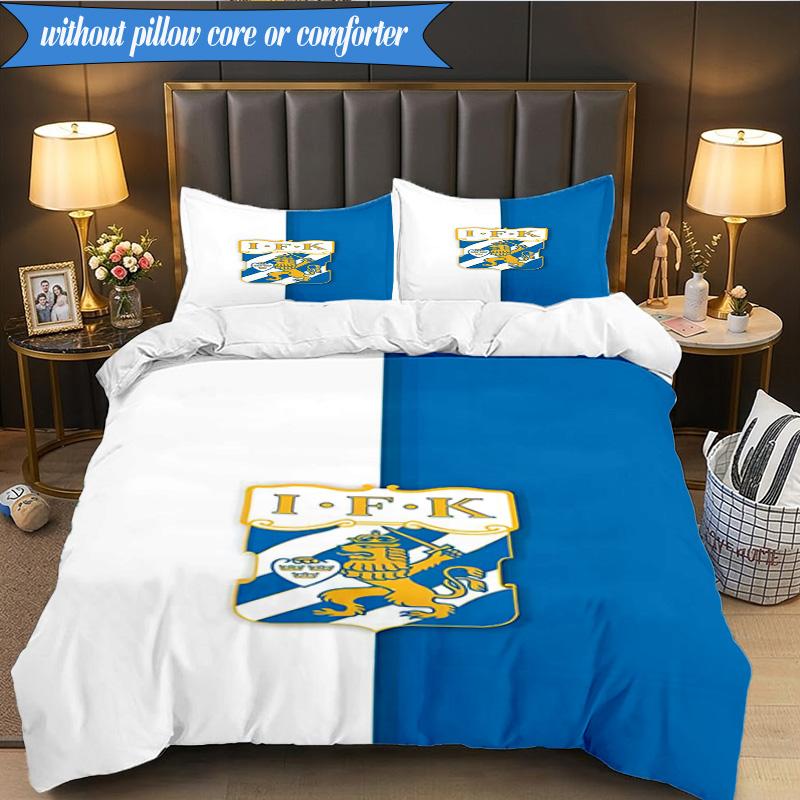 3PCS Ifk Lion Crest Emblem Bedding Set 2D Printing (Includes 1 Duvet Cover + 2 Pillowcases Coreless), Bedroom decor,Fan gift
