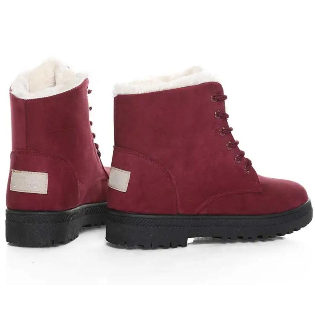 Women's Winter Boots Low Heels Women Boots With Fur Warm Winter Shoes Women Snow Boots Ankle Botas Mujer Winter Footwear Female