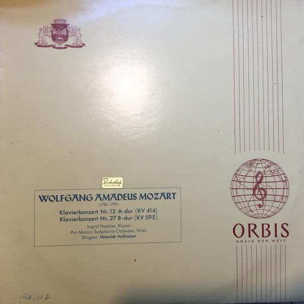 

LP Record WOLFGANG AMADEUS MOZART INGRID HAE Klavierkonzert Nr. 12 ADur KV 414 CX10150 Orbis Germany Classical Used