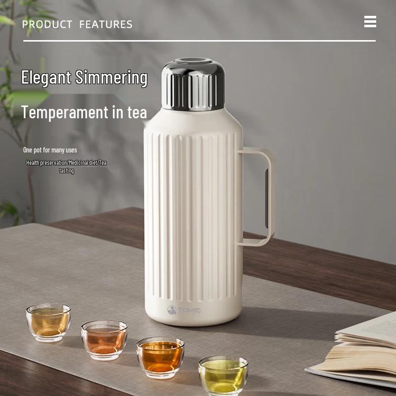 TEMEKE Large Capacity Portable Tea Thermos