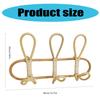 Rattan Coat Rack with Hooks Decorative Storage Organizer for Towels Clothes Hanger for Entryway or Bedroom Decoration
