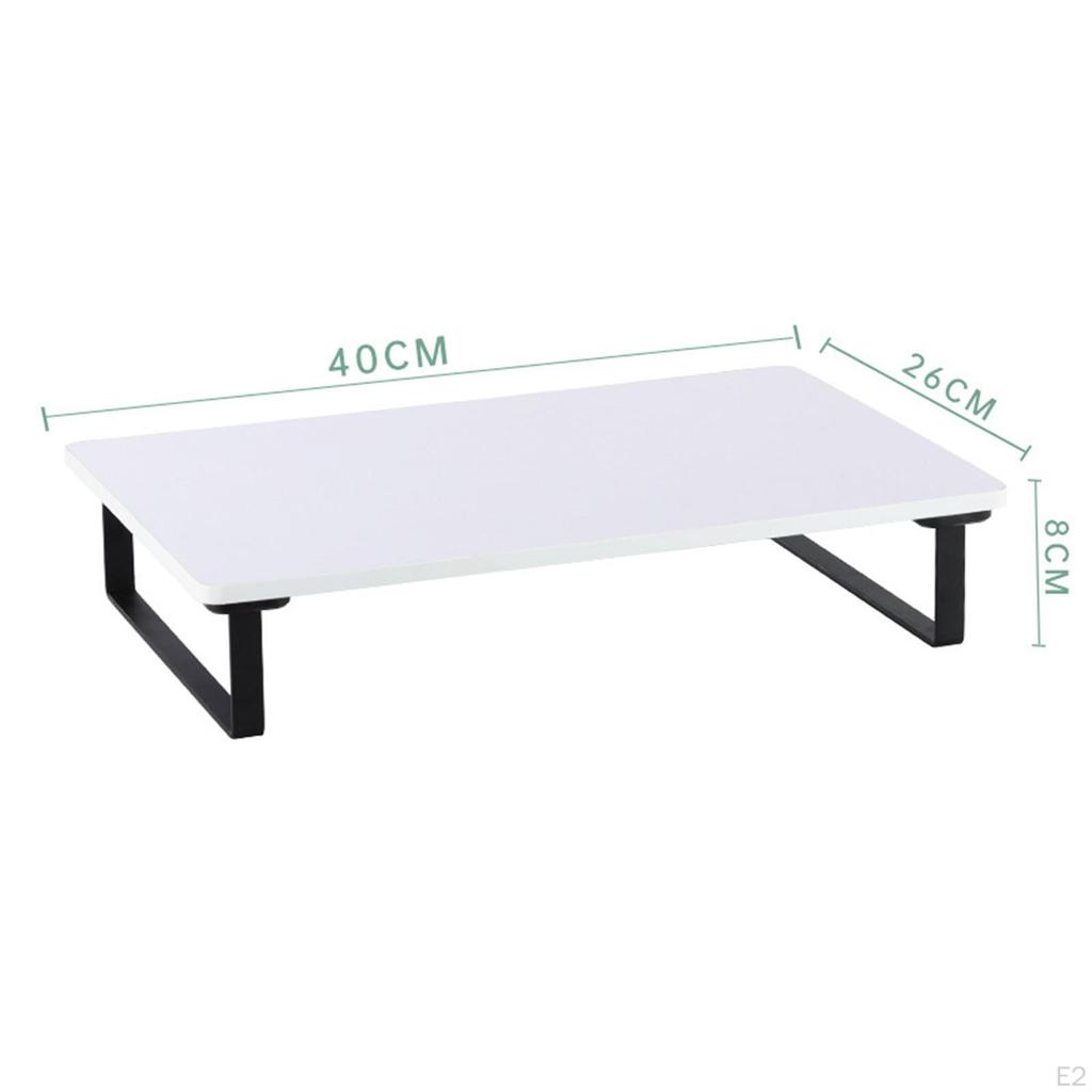 Monitor Stand Riser Desktop Shelf Multifunction Lift Ergonomics Nonslip Wood Holder Storage for