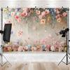 1 Polyester Photography Background with a Flower and Butterfly Garden Theme Durable Indoor/outdoor Festival Wall Decoration