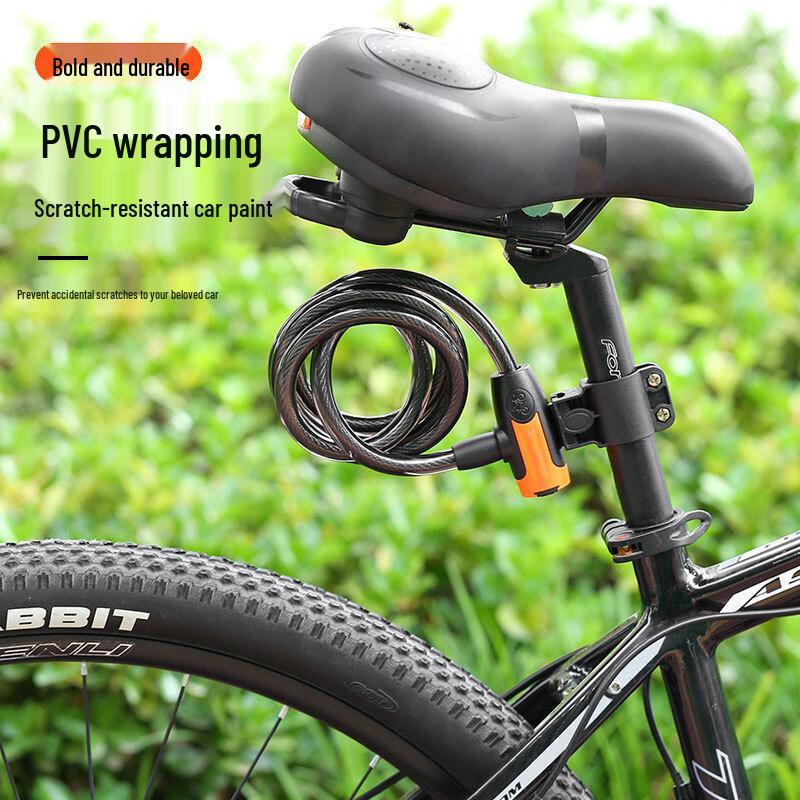 GEETHA Přenosný ocelový lankový zámek na kolo