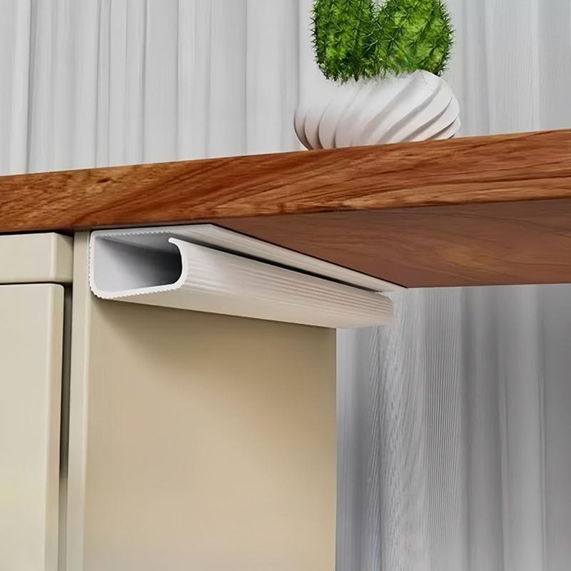 Channel Desk Cable Organizer Cable Management Accessories White Cable Protecter No Drilling Under Desk Management Tray